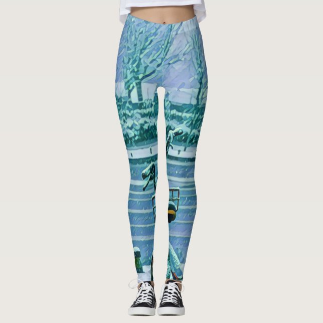Legging Presente do touro de bicicleta (Frente)