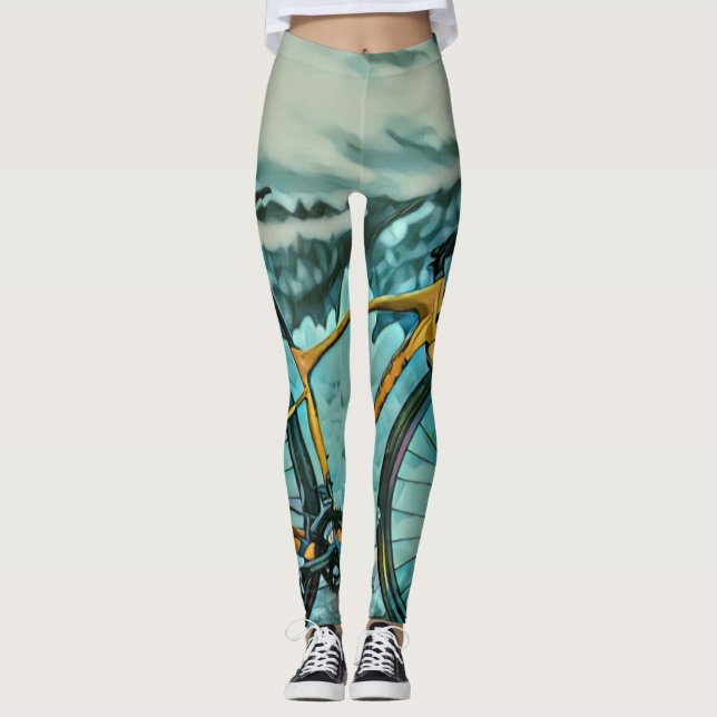Legging Presente do touro de bicicleta (Frente)