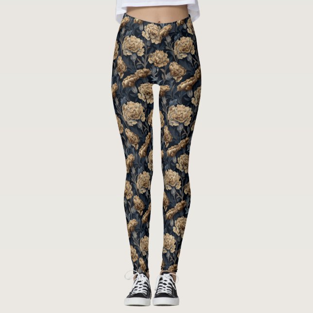 Legging Presente Estético Gold Crossfit Carnation Para (Frente)