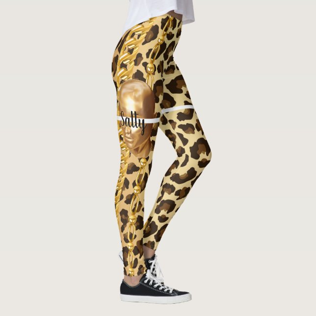 Legging Presente Personalizado para Aniversário, Noiva, Ca (Direita)