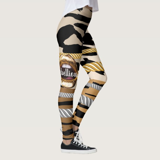 Legging Presente personalizado para aniversário, noiva, ca (Direita)