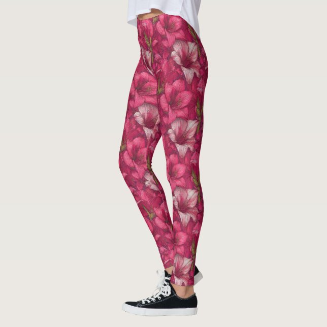 Legging Presentes de aniversário Pétala de Amarílis de Exe (Esquerda)