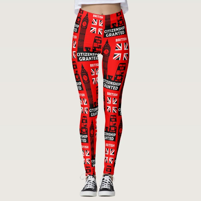 Legging Presentes de Cidadania Britânica (Frente)