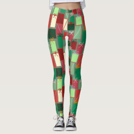 Legging Presentes de Natal com fitas e Arcos