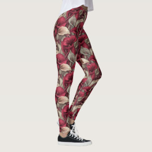 Legging Presentes Temáticos de Lírios Calla da Moda Fitnes
