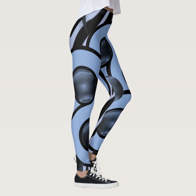 legging preto azul longo (Direita)