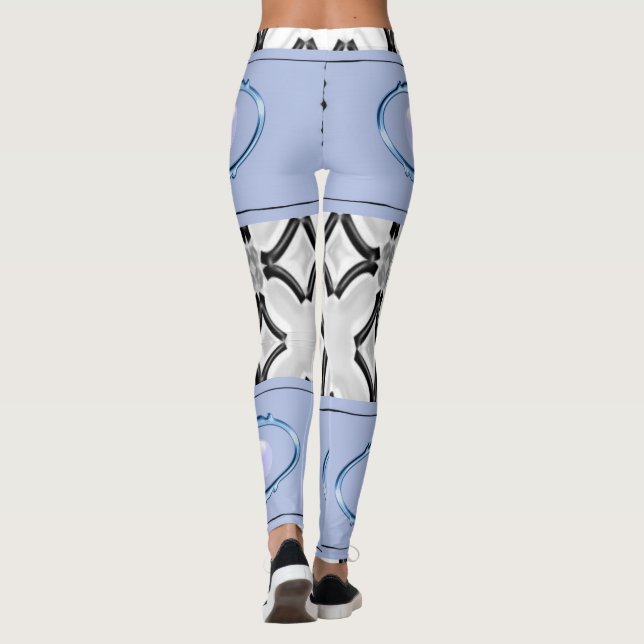 legging preto azul longo adolescente (Verso)