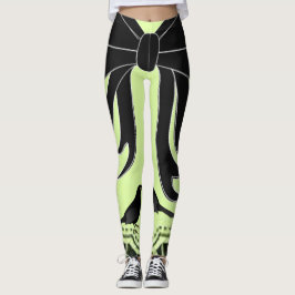 legging preto com laço
