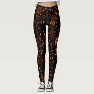 Legging Preto Dourado