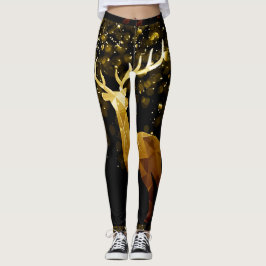 LEGGING PRETO DOURADO DOS CERVOS