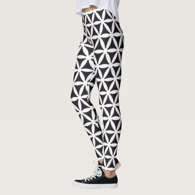 Legging preto e branco (Esquerda)