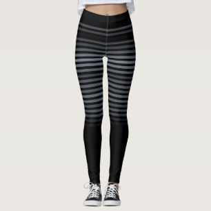 Legging Preto e cinza ou com faixa de cores personalizada