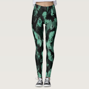 Legging Preto e Teal