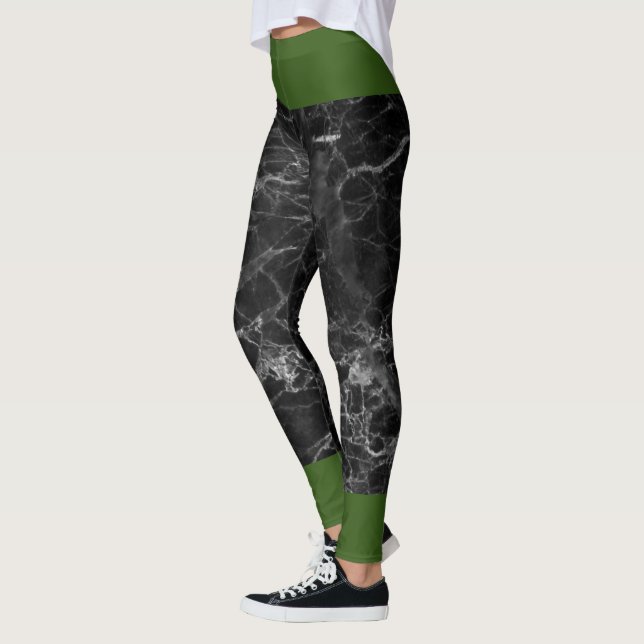 Legging Preto e Verde (Esquerda)