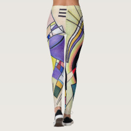 Legging Preto e Violeta - Kandinsky