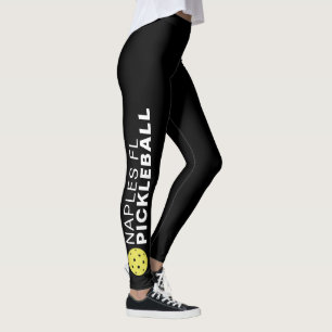 Legging Preto feito sob encomenda desportivo do nome da