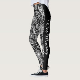 Legging Preto-preto personalizado