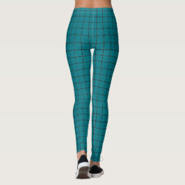 Legging Preto quadrado escolhe a cor de fundo L