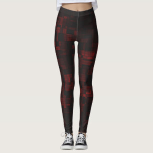 Legging Preto Vermelho Sutil Brinca no Conforto das Mulher