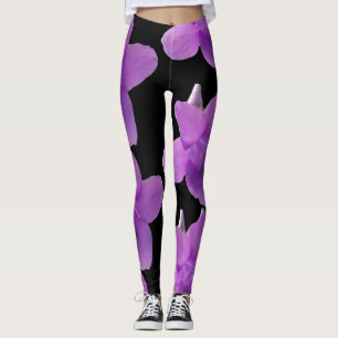 Legging Preto violeta roxo filipino