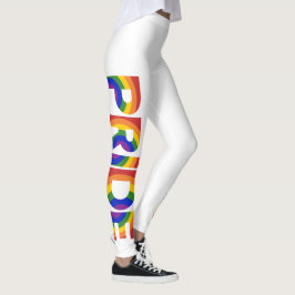 Legging PRIDE Letras Geométricas Arco-Íris