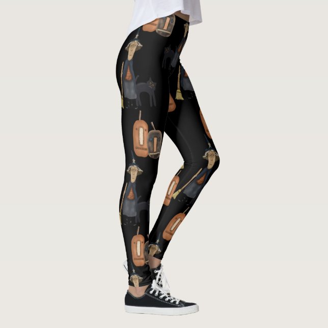 Legging Prim Pumpkin, Bruxa, Gato | Halloween (Direita)