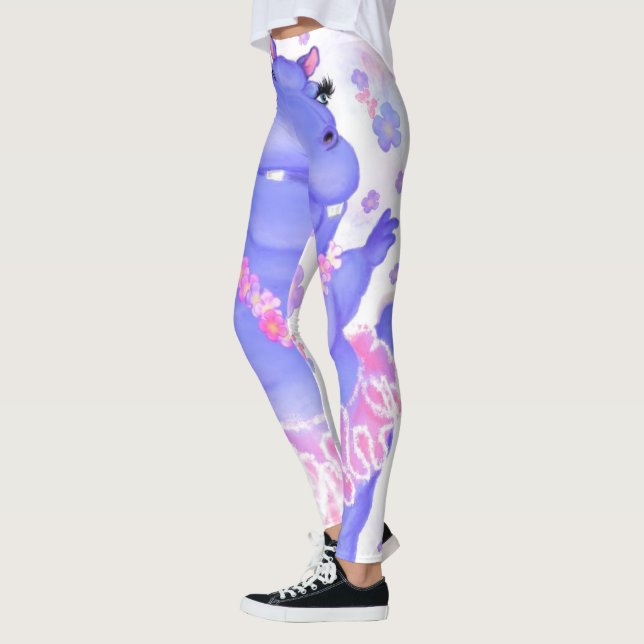 Legging Prima Ballerina Hippo - Engraçado (Esquerda)