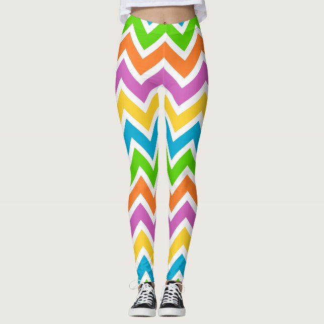 legging primavera com chevron (Frente)