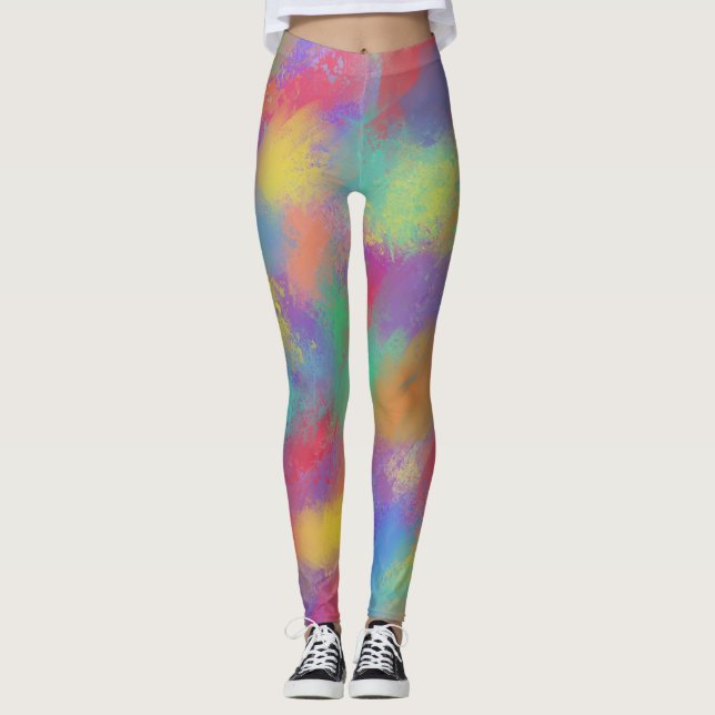 Legging Primavera de Cores Pintadas (Frente)