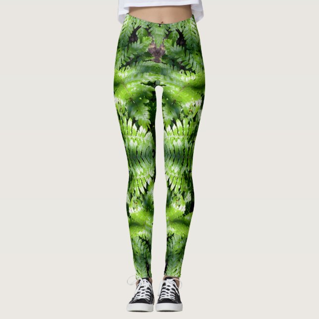 Legging Primavera Green Ferns (Frente)