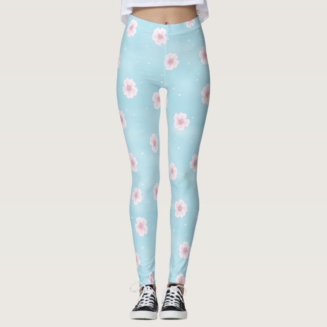 Legging Primavera Sakura Cherry Blossom (Frente)