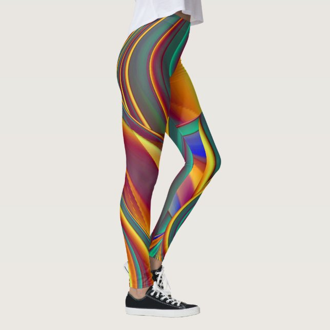 Legging Primavera Verão Outono Flores Magia (Direita)