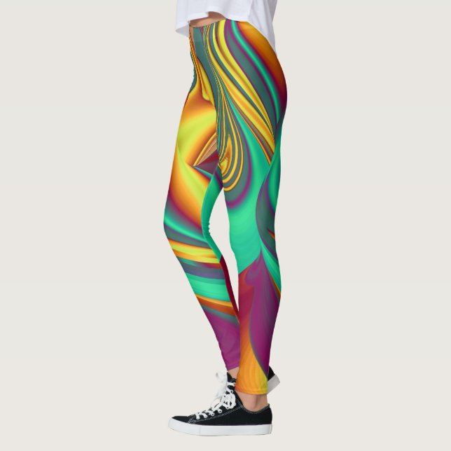 Legging Primavera Verão Outono Flores Magia (Esquerda)