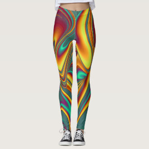 Legging Primavera Verão Outono Flores Magia