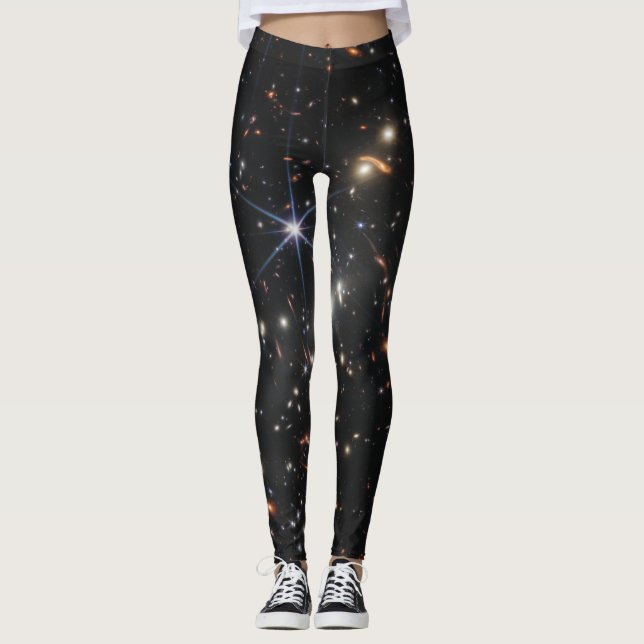 Legging Primeiro Campo Profundo do Universo da Web James (Frente)