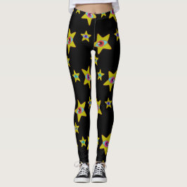 Legging Princesa Espacial Estrelas Alienígenas Olhar Sonha