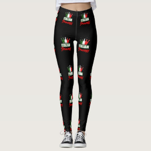Legging Princesa Italiana Flag Crown