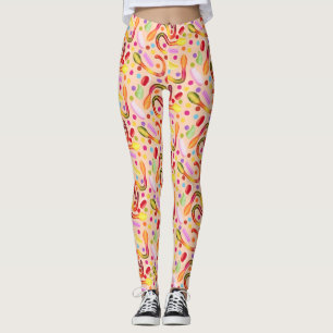 Legging Produtos de confeitaria coloridos