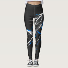 Legging Projeto de Arte de Movimento Atlético Corredor de