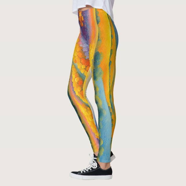 Legging Proveniência panorâmica "Fleurs Tranquilles" (Esquerda)