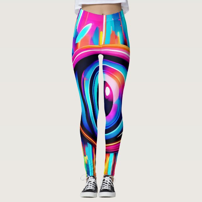 Legging Psicodélica - Arte Ocular (Frente)