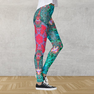 Legging Psicodélica, Teal Rosa e Azul