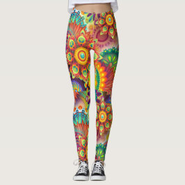 Legging Psicodélico Cores de Amor Burst