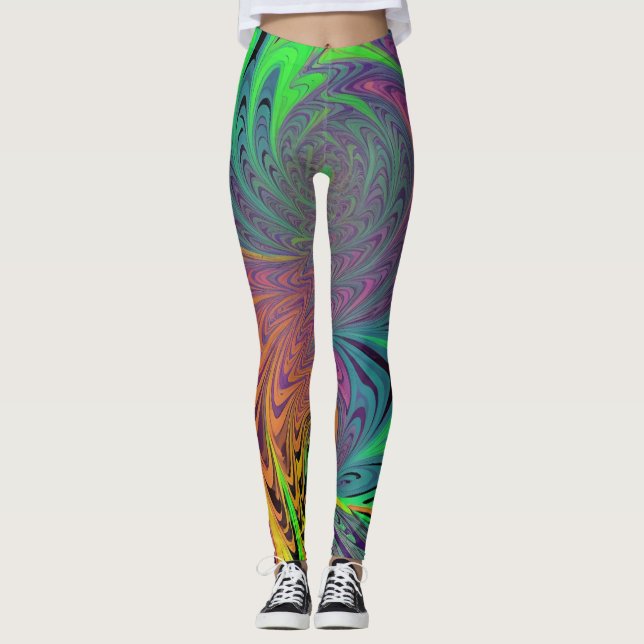 Legging Psicodélico - Diseño Vibrante y Creativo (Frente)