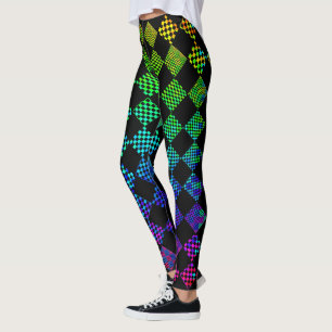 Legging Psycho Checkers por Kenneth Yoncich