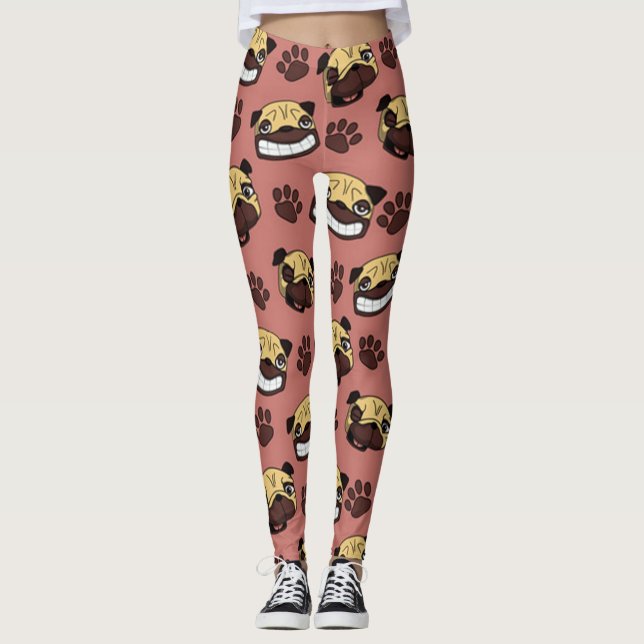 Legging Pug Feliz (Frente)