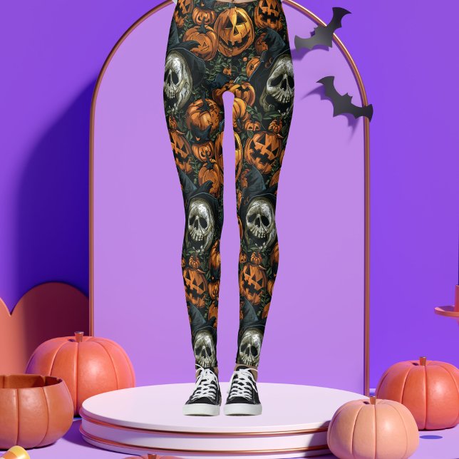 Legging Pumpkin Dark Halloween (Criador carregado)
