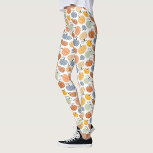 Legging Pumpkin Gourd Padrão Colorido