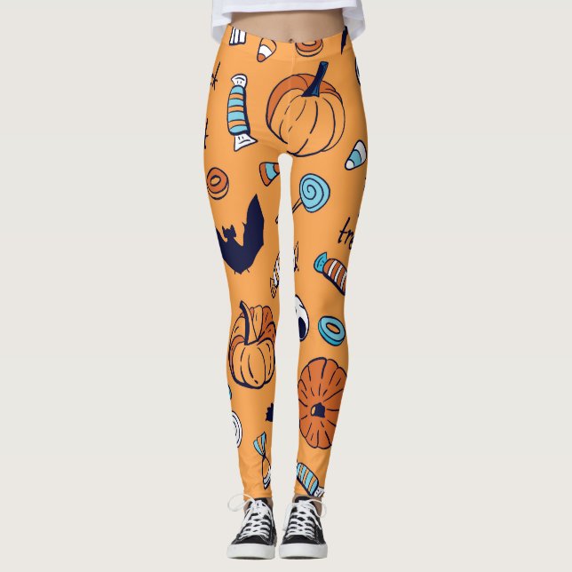 Legging Pumpkin Pumpkin Sem Olhos. (Frente)