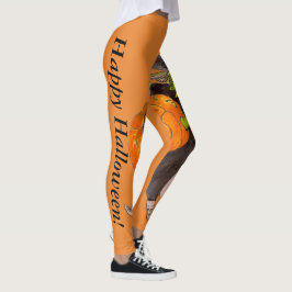 Legging Pumpkin Witch Warlock Halloween Rico Assustador